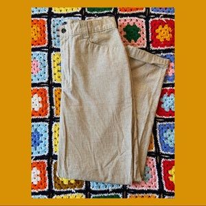🎞High Waisted Beige n Black Plaid Trouser Pants🎞